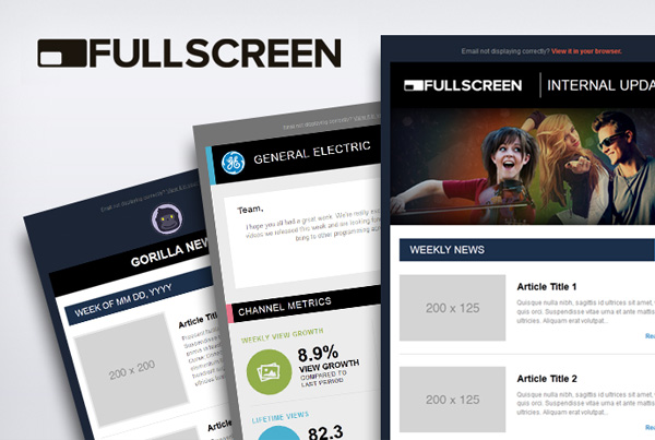 Fullscreen Newsletters